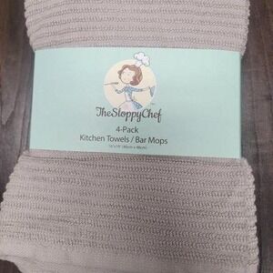 The Sloppy Chef 4-Pack Kitchen Towels / Bar Mops 16"x19"